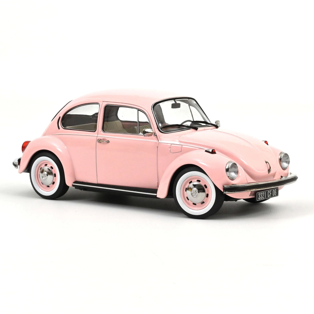 Norev 1:18 Volkswagen Beetle 1303 1973 Pastel Pink New Baby Gift 188677