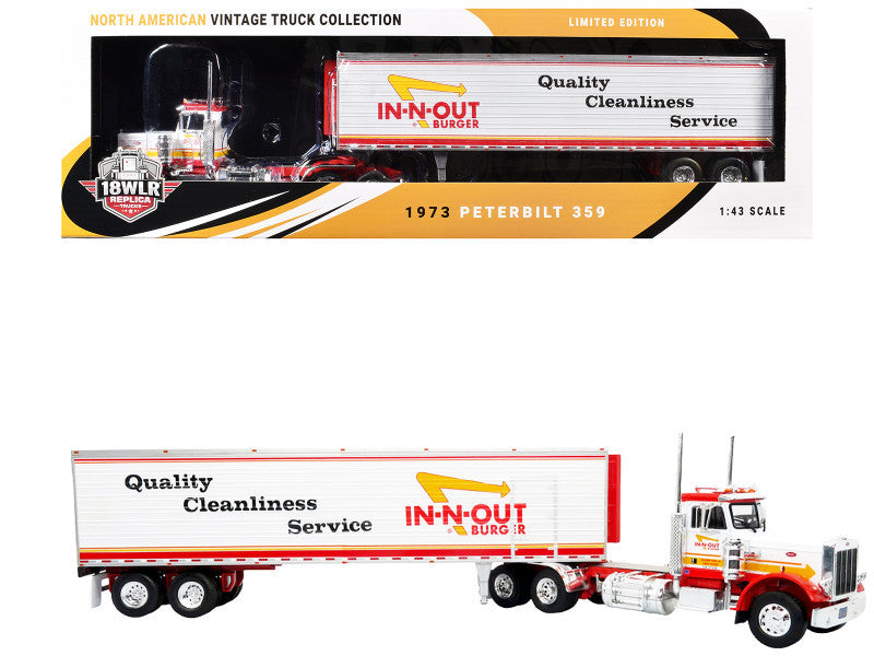 1973 Peterbilt 359 Truck with Refrigerated Trailer "In-N-Out Burger"
