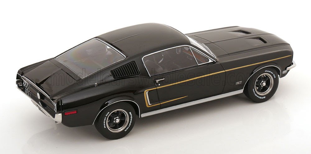 (PRE-ORDER, JULY 2025) 1968 MUSTANG GT FASTBACK COUPE 1968-(Black)