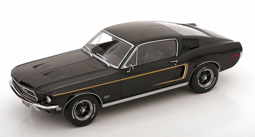(PRE-ORDER, JULY 2025) 1968 MUSTANG GT FASTBACK COUPE 1968-(Black)