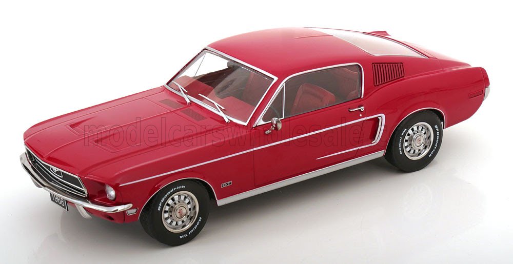 1968 MUSTANG GT FASTBACK COUPE 1968-(Red)