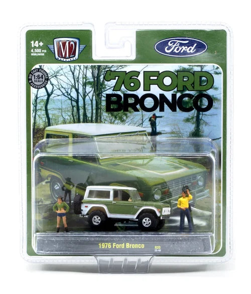 1976 Ford Bronco with Figures – M2 Machines 1:64 Diorama Release 20 – 67500-20-D
