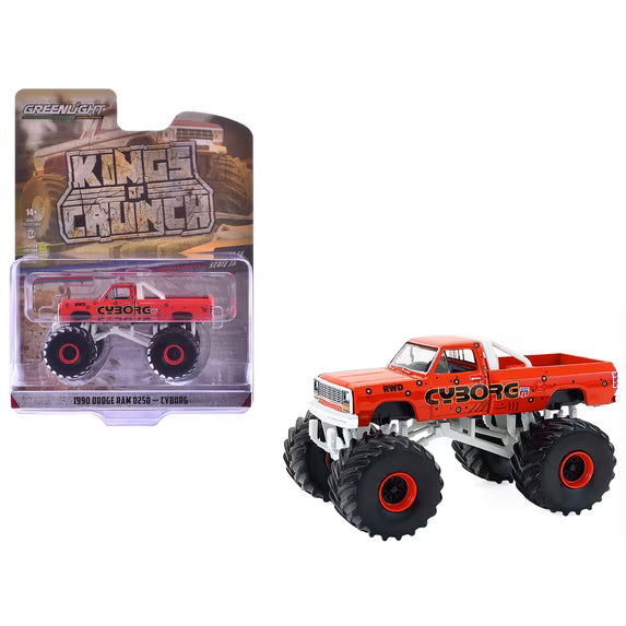 GreenLight 1:64 Kings of Crunch Série 16 – Cyborg – Dodge Ram D250 1990 – Édition limitée GL49160-E