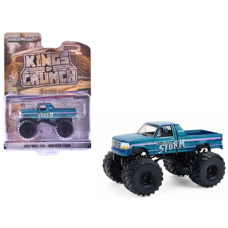 GreenLight 1:64 Kings of Crunch Series 16 – Northern Storm – 1993 Ford F-250 – Limited Edition GL49160-F