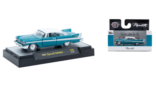 1958 Plymouth Belvedere (32500-1970-106-PLYMOUTH) (M2 Machines-Auto-Thentics Release 106)