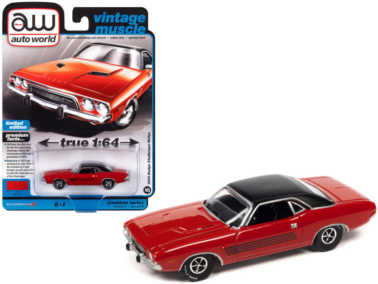 1974 DODGE CHALLENGER RALLYE (BRIGHT RED)