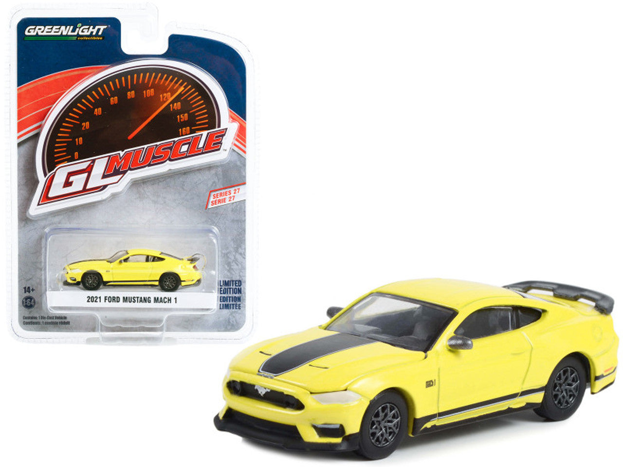 2021 Ford Mustang Mach 1 Grabber Yellow with Black Stripes