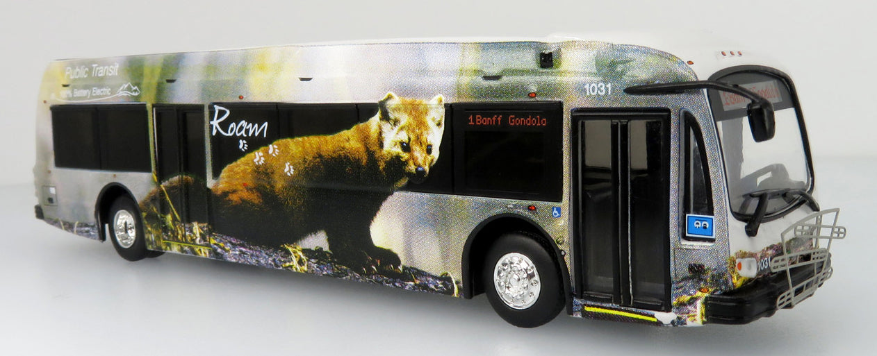 Proterra ZX5 Electric Transit Bus: Roam Transit / Banff- Destination 1 Banff Gandola Proterra ZX5 Electric Transit Bus: Roam Transit / Banff- Destination 1 Banff Gandola
