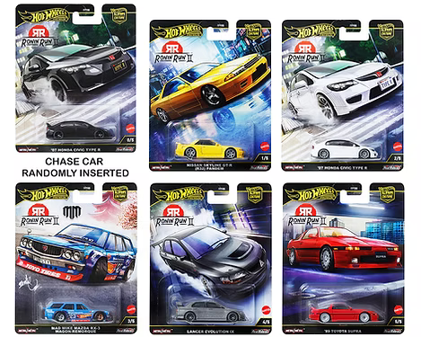 2025 HOT WHEELS PREMIUM, CAR CULTURE RONIN RUN II. (BOÎTE SCELLÉ-Sealed Case (set of 10) FPY86-961M-SEALED