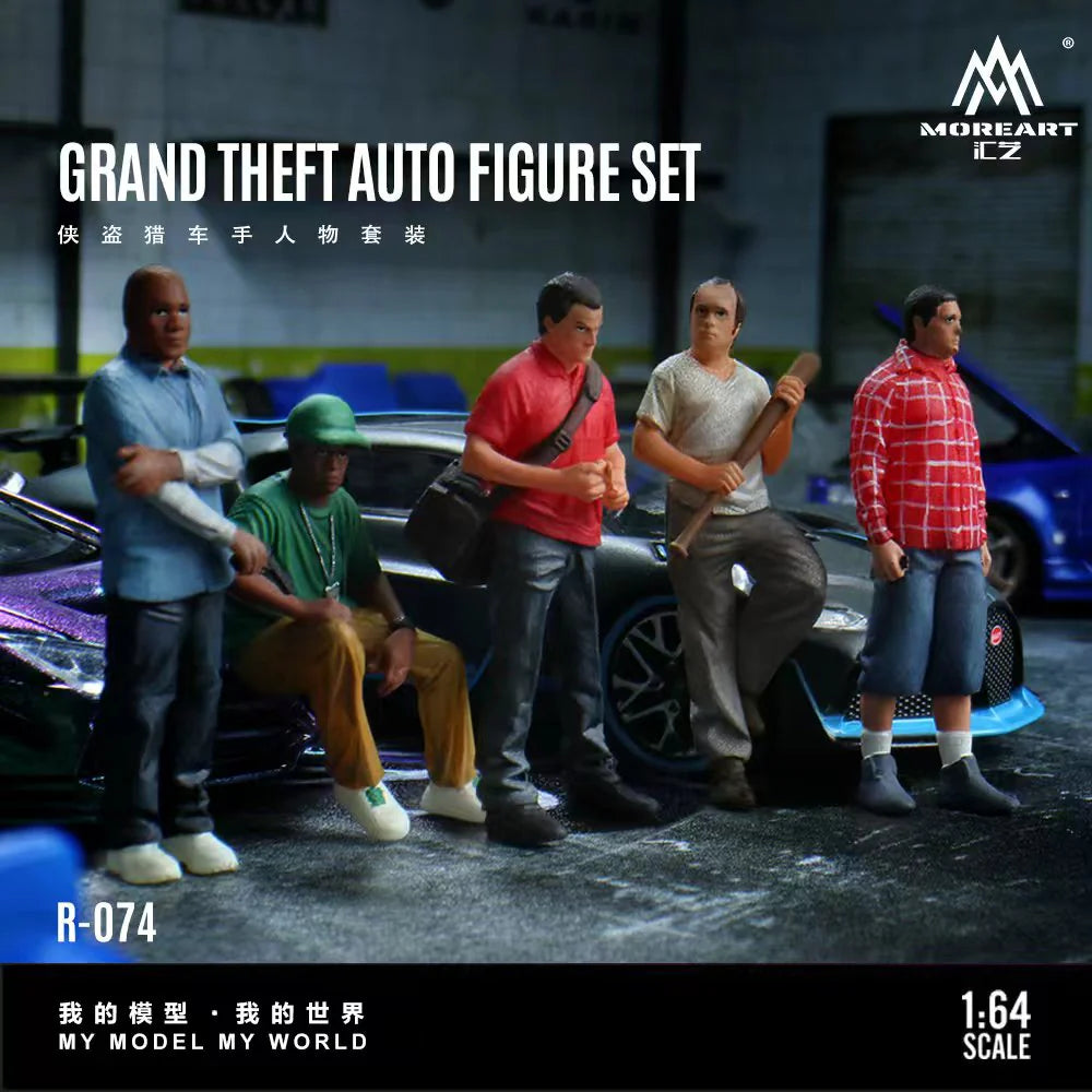MoreArt 1:64 Diorama ensemble de figurines Grand Theft Auto – MO223074