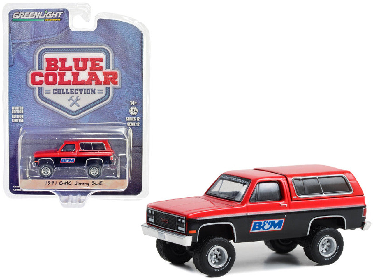 1991 GMC Jimmy SLE Red and Black "B&M Racing"