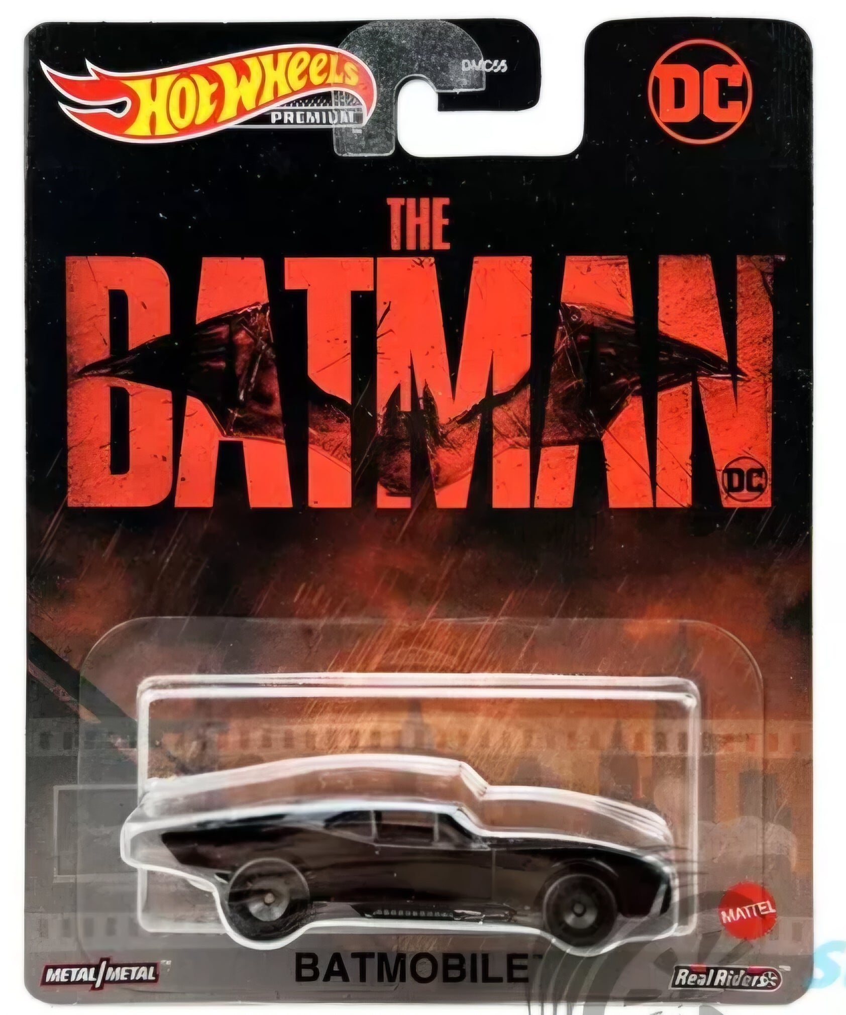 Hot Wheels Premium; 2022 Retro Entertainment G, Batmobile "The Batman" Movie (2022), (GRL75)