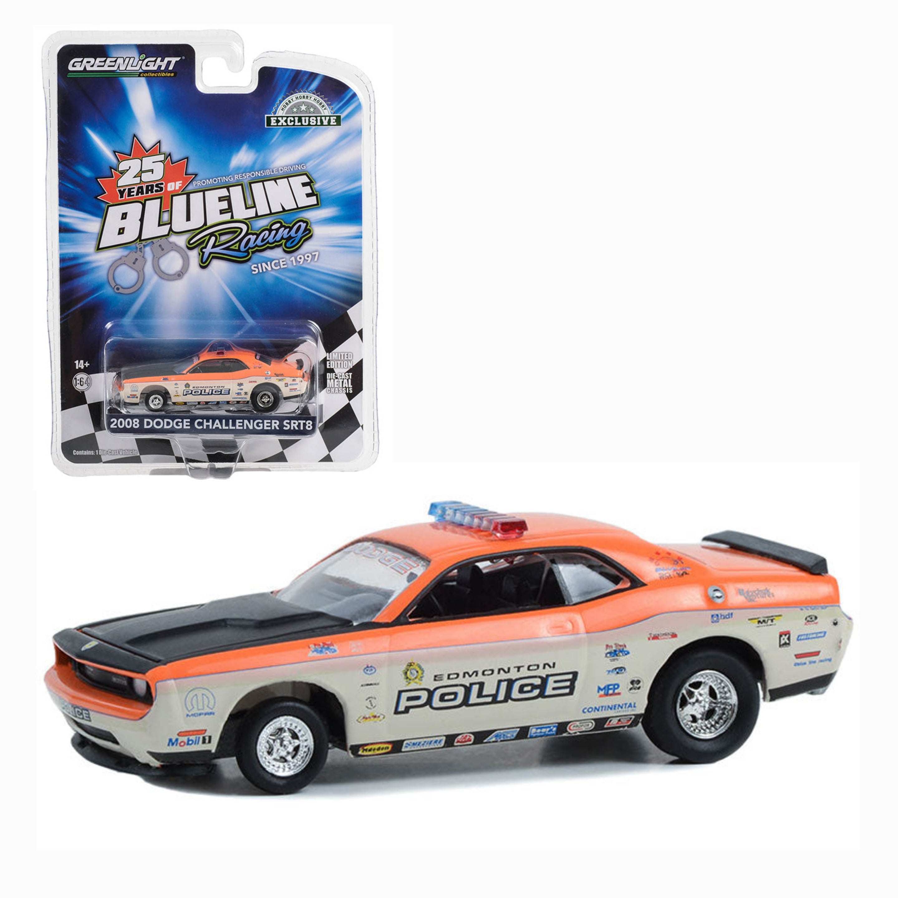 Greenlight 30306 Challenger R/T HEMI Blanco Con Rayas Doradas Hurst Performance Edition Hobby Exclusivo Modelo De Coche Fundido 1/64 - Foto 6