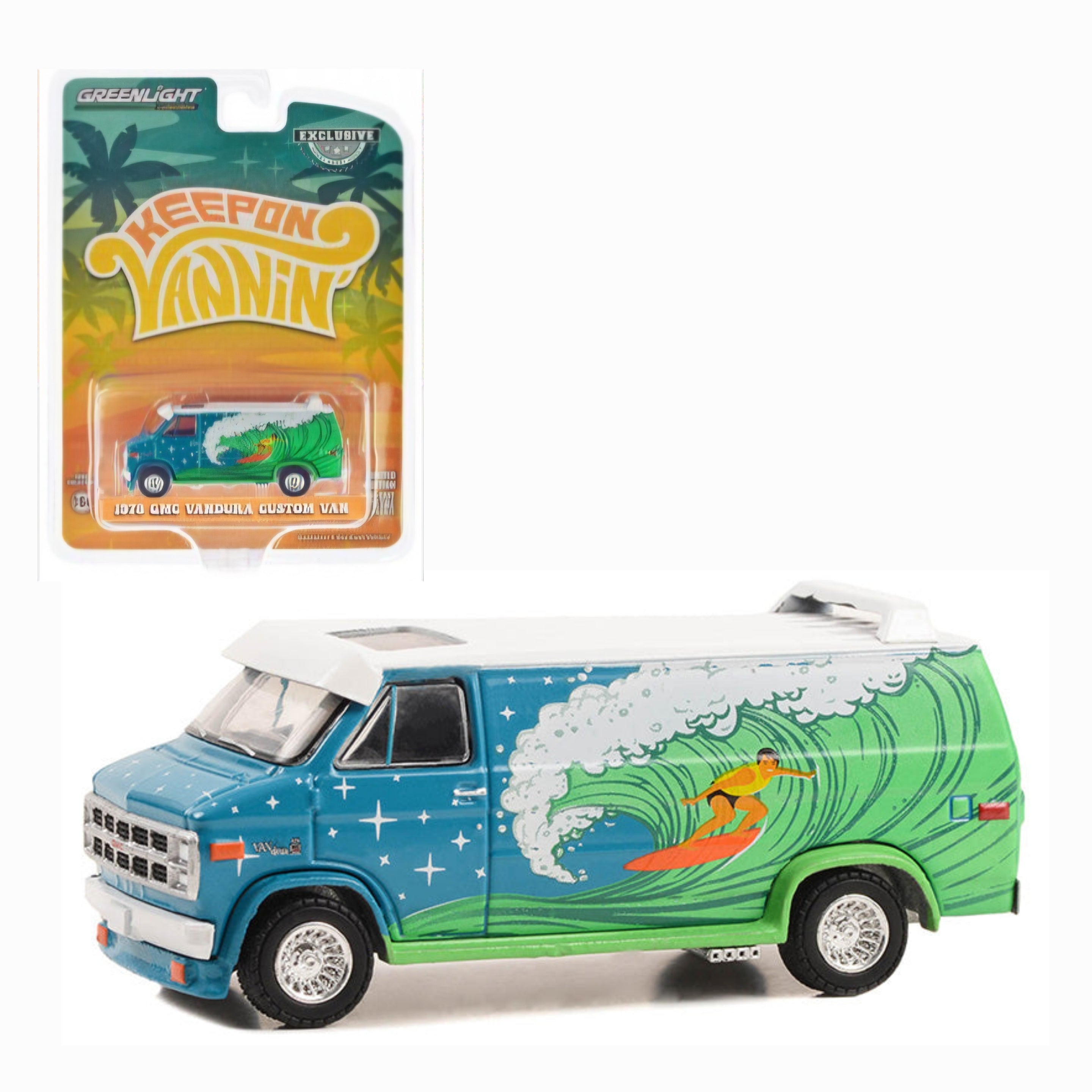 Vannin' 1978 GMC Vandura Custom Van with Surf Decoration