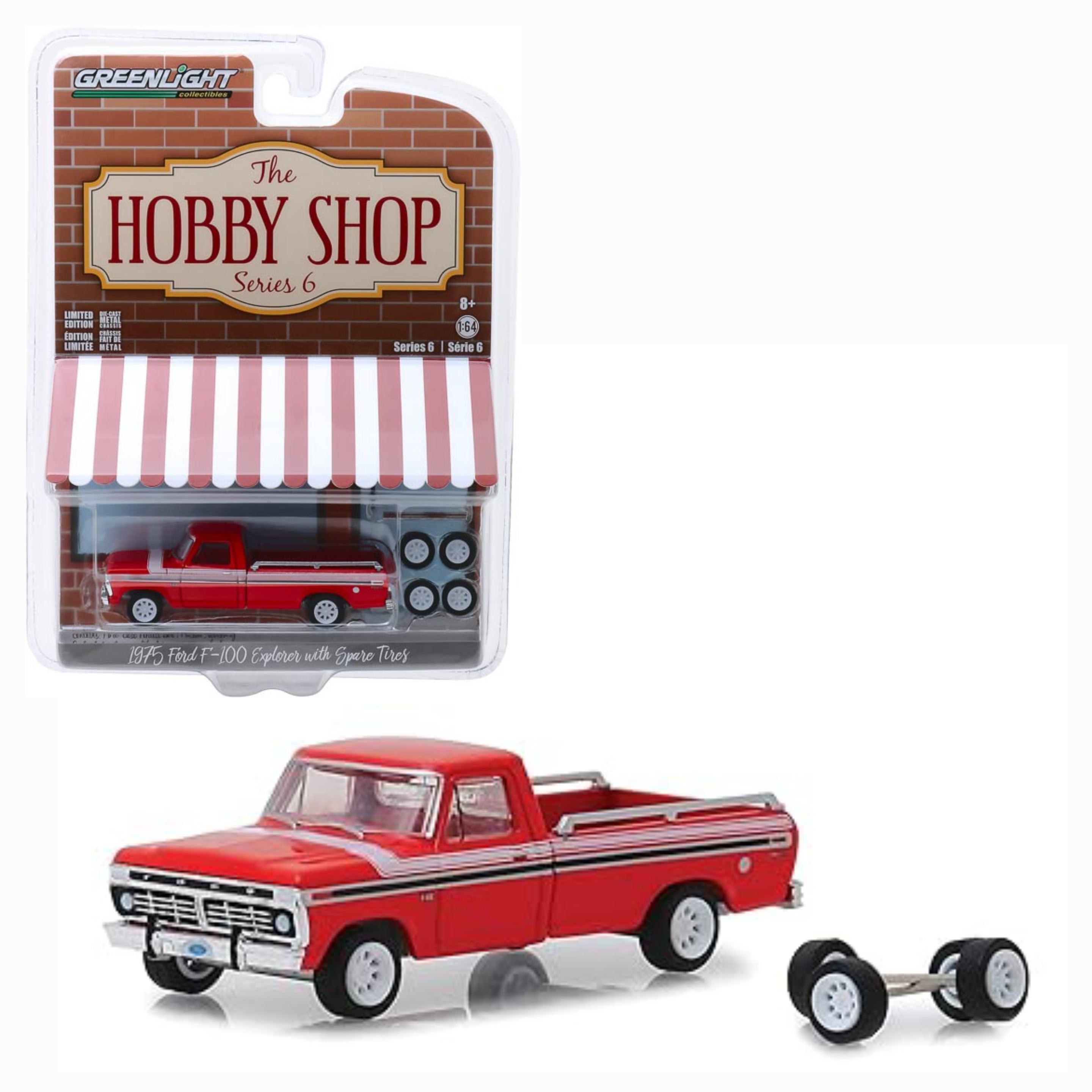 1975 Ford F-100 Explorer with Spare Tires Solid Pack, The Hobby Shop Series 6