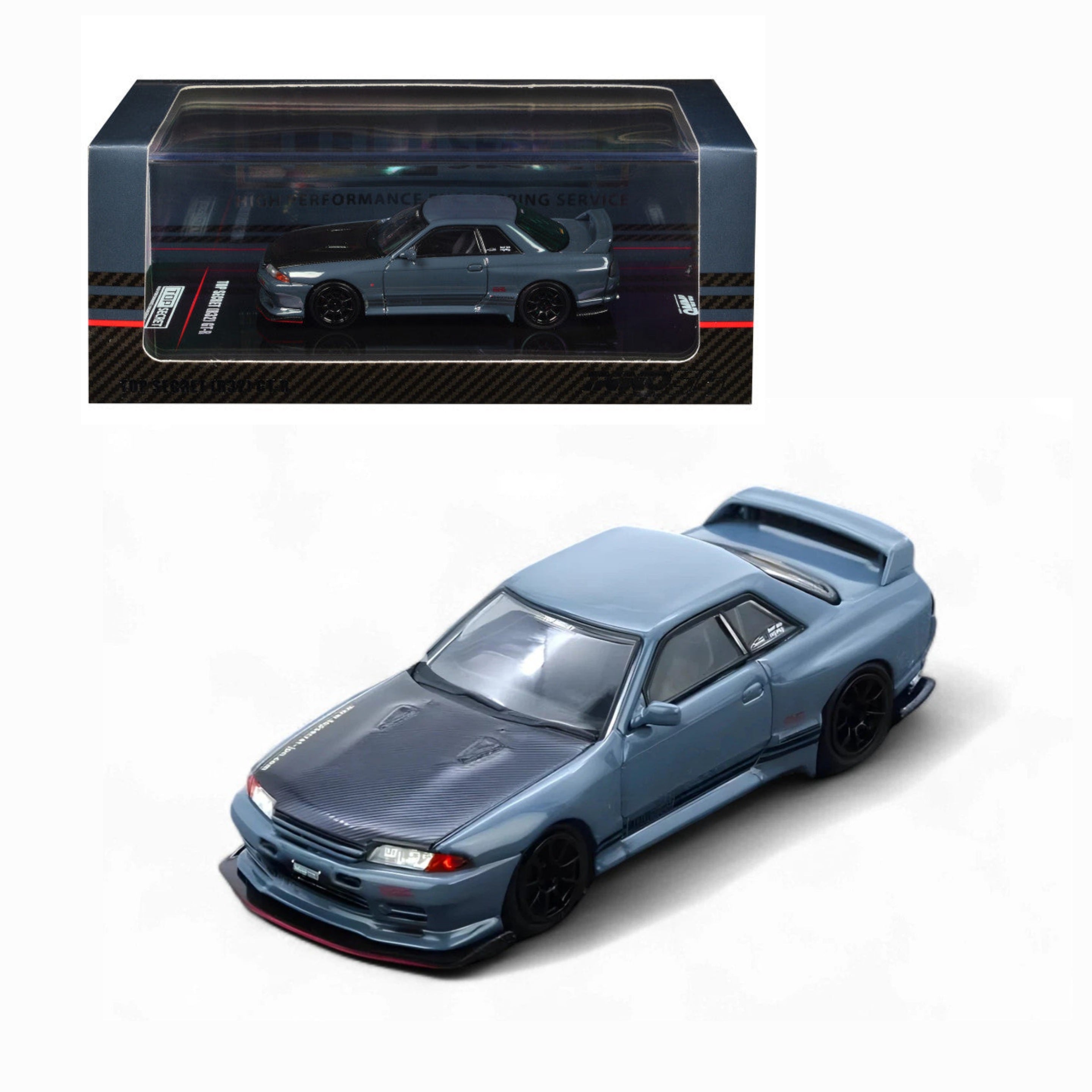 INNO64 1/64 TOP SECRET R32 GT-R Stealth Grey IN64-R32TS-STGR