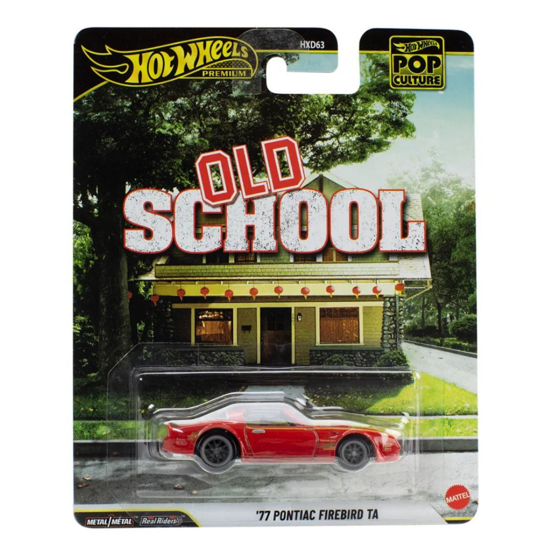 Hot Wheels Premium Pop Culture T Case 2026 1:64 1977 Pontiac Firebird T/A – Old School – JHX08
