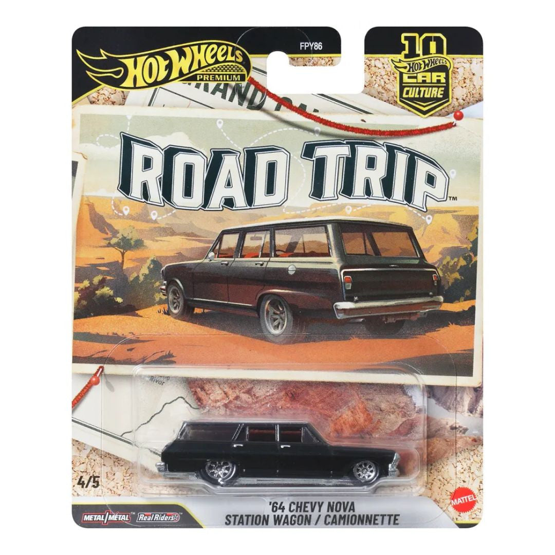 Hot Wheels Car Culture 1:64 ’64 Chevy Wagon – 10th Anniversary 2026 Road Trip JKF39