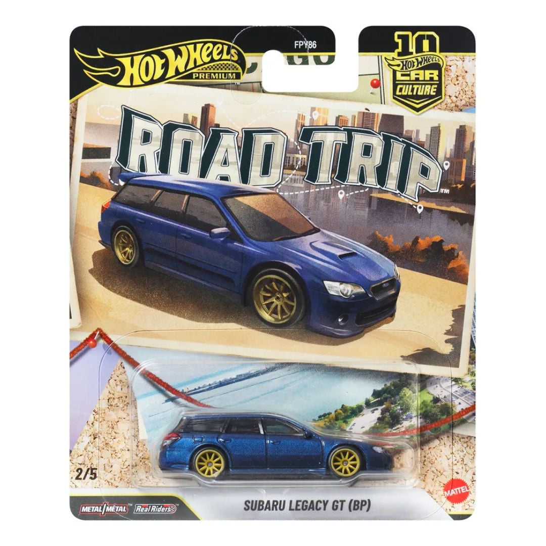 Hot Wheels Car Culture 1:64 Subaru Legacy GT (BP) – 10th Anniversary 2026 Road Trip JKF07