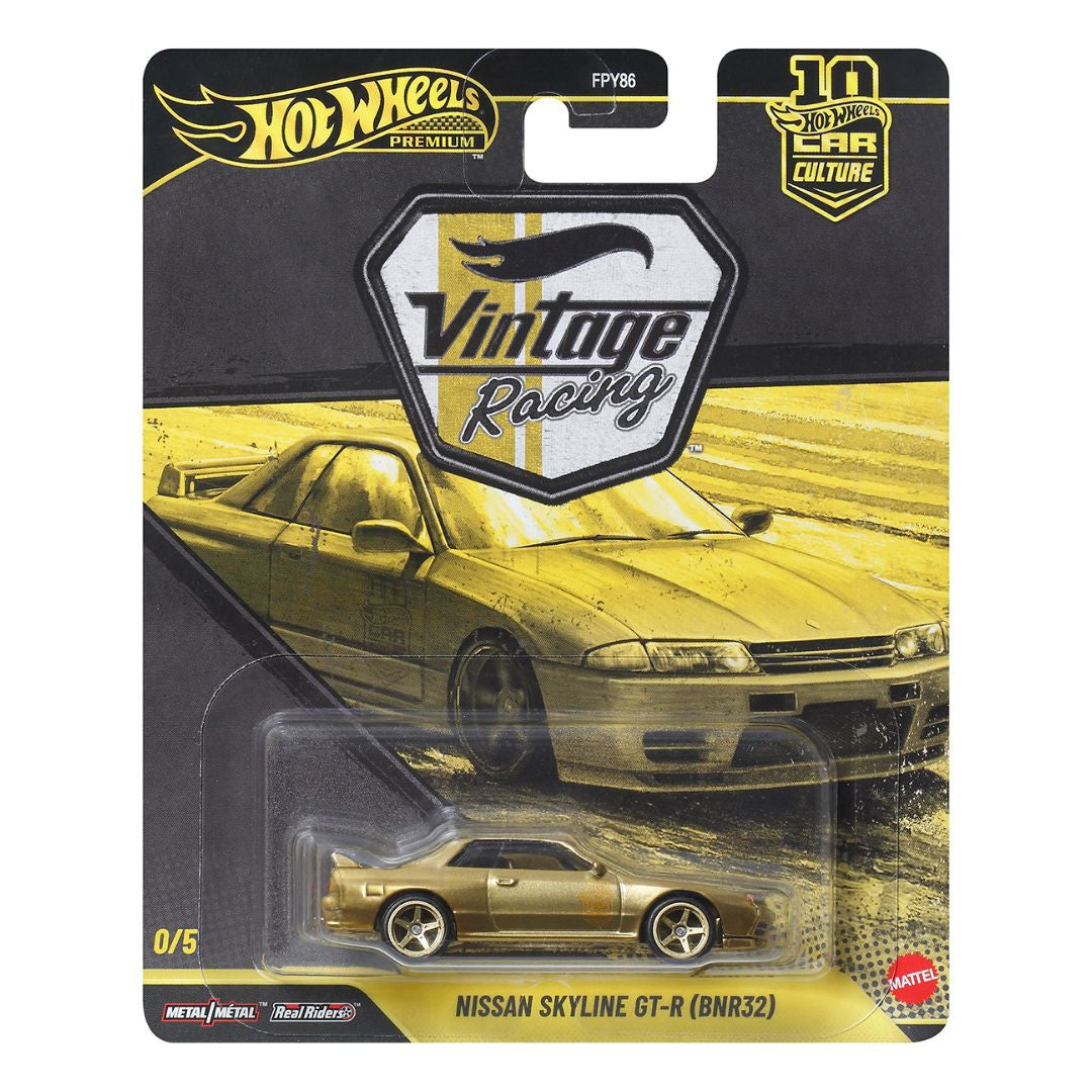 CHASE CAR Nissan Skyline GT-R (BNR32) - Hot Wheels 1:64 Car Culture Vintage Racing - JKF23