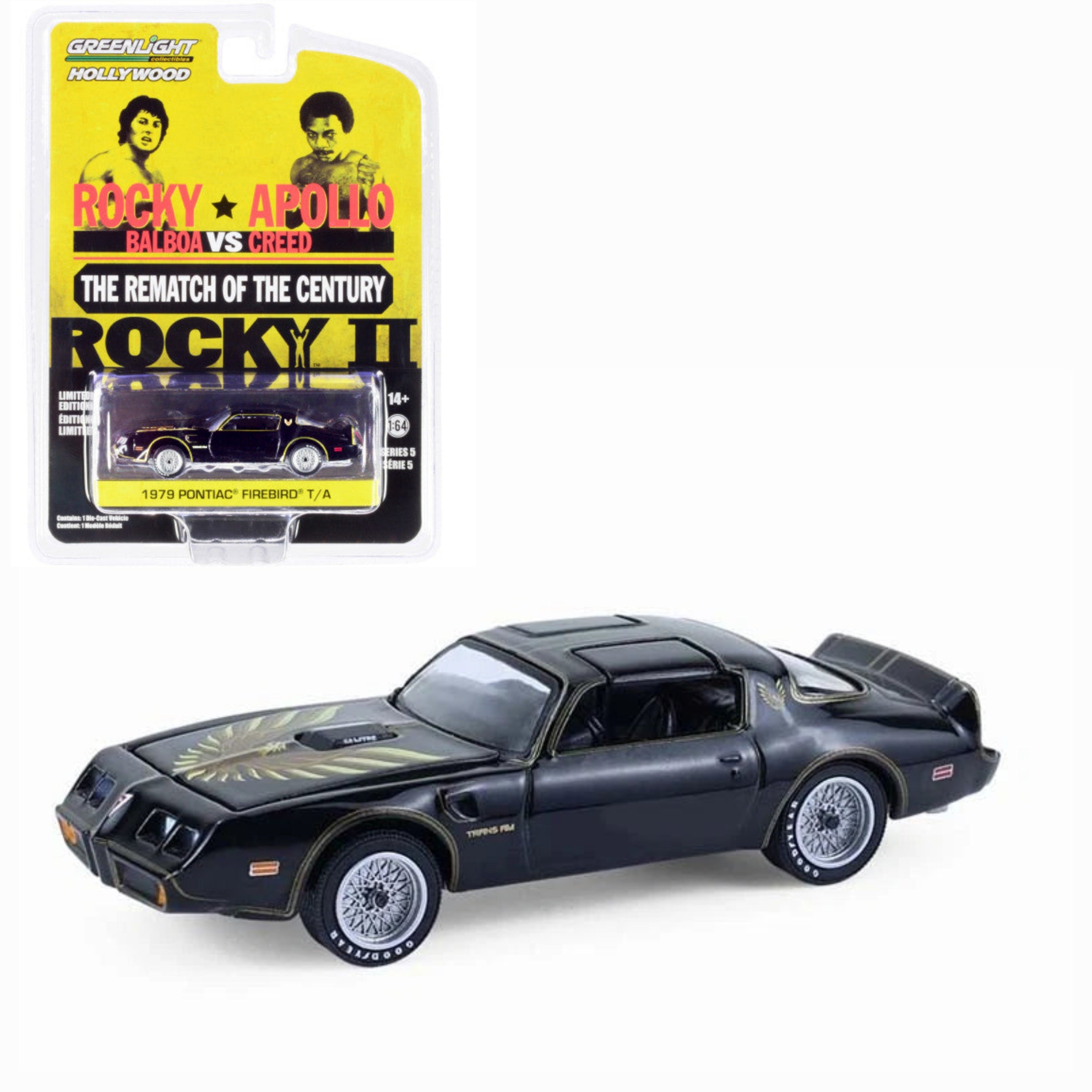 1979 Pontiac Firebird Trans Am T/A Black with Hood Bird "Rocky II" (1979) GL44650-C