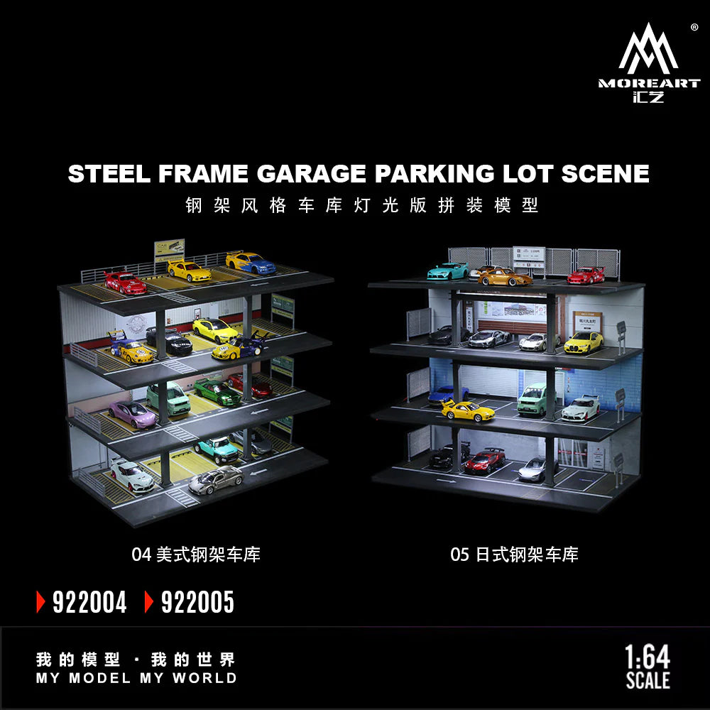 MoreArt 1/64 - Steel Structure Parking Lot- "American Style" MO922004