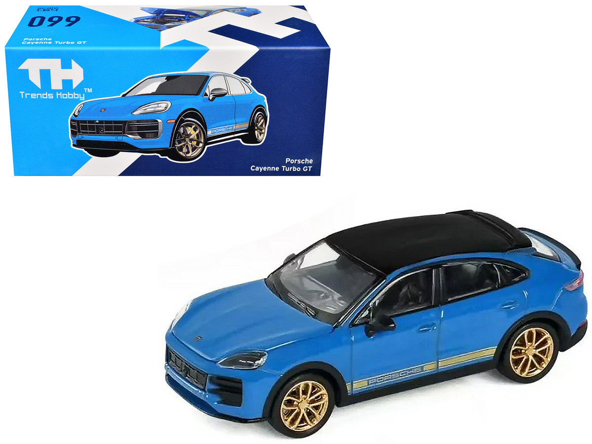 Trends Hobby 1/64-Porsche Cayenne Turbo GT Bblue 241090C