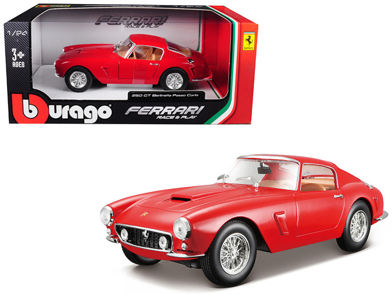 Bburago 1:24-Ferrari 250 GT Berlinetta Passo Corto