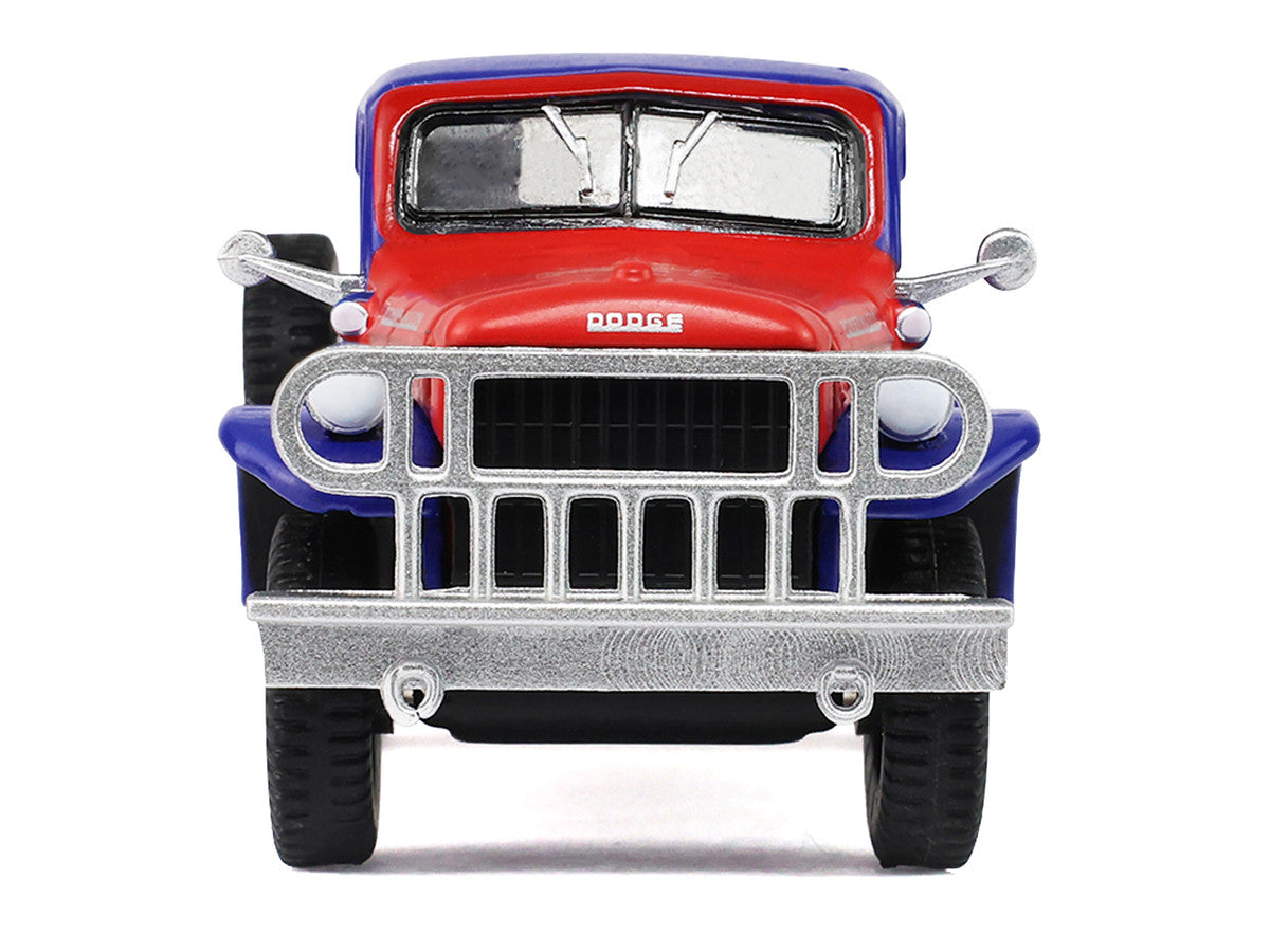 Dodge Power Wagon Pickup 1946 rouge, blanc et bleu America 250 Edition Anniversary Collection Series 18 GreenLight 1:64 – GL28180-E