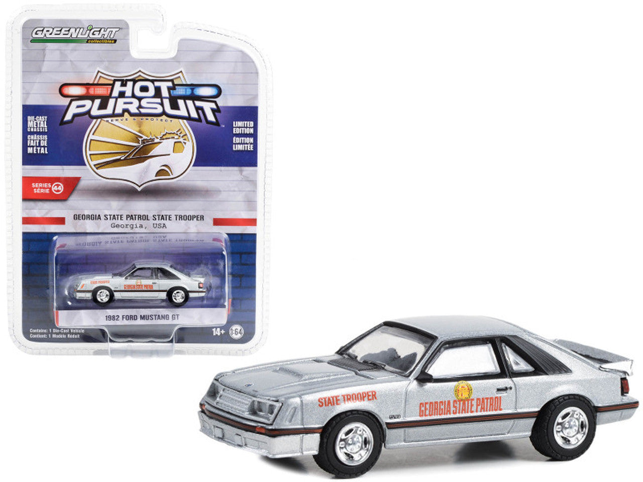 1982 Ford Mustang GT Silver Metallic "Georgia State Patrol State Trooper"