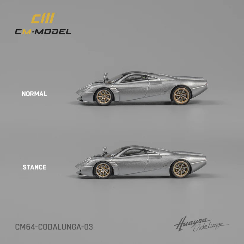 CM MODEL-Pagani Codalunga (Metallic Silver) CM64-CODALUNGA-03