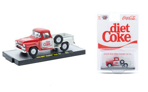 1958 GMC Stepside Truck 4X4 – Diet Coke theme (52500-A57-A) (M2 Machines Coca-Cola Release A60)