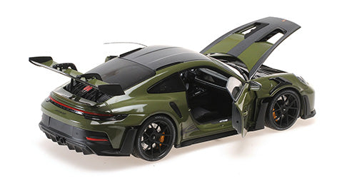 PORSCHE 911 (992) GT3RS – 2024 – NATO OLIVE W BLACK WHEELS