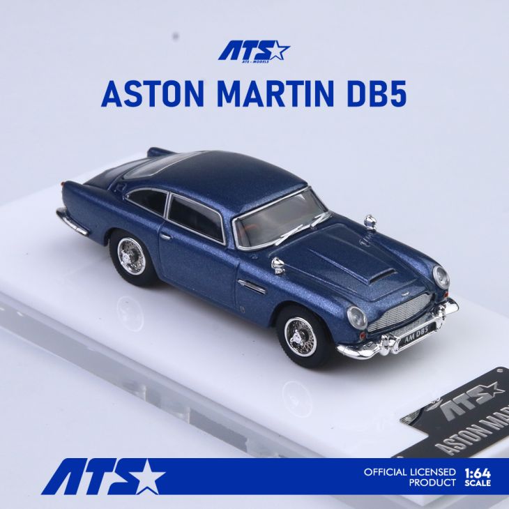 Aston Martin DB5 bleu métallisé 1:64 – ATS ATS881204