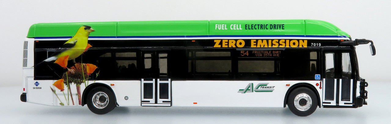 New Flyer Xcelsior Charge NG Electric Bus, A/C Transit-San Francisco California 1/87