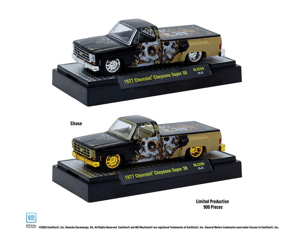M2 Machines-1977 Chevrolet Cheyenne Super 30 “Dia De Los Muertos” 31500-MJS90