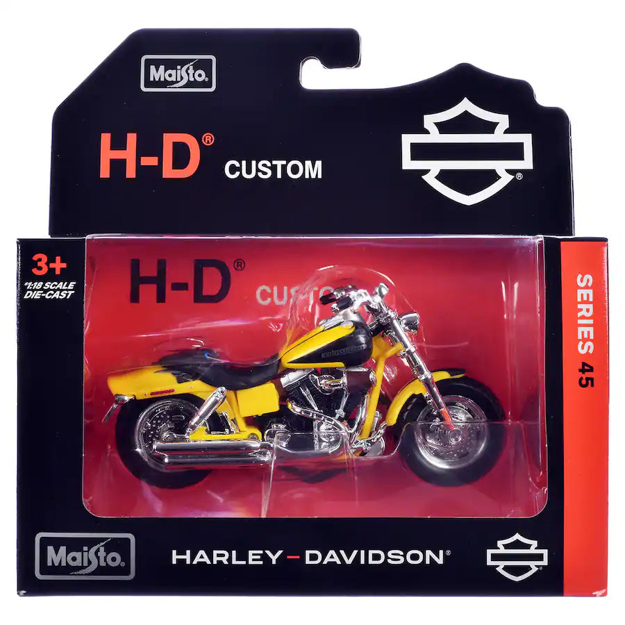 2009 Harley-Davidson FXDFSE CVO Fat Bob – Jaune – Maisto 1:18 Series 45 – 31360-45-F