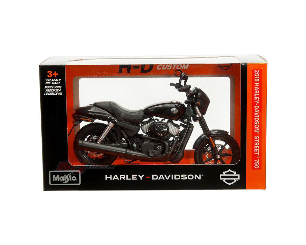 Maisto 1:12 2015 Harley-Davidson Street 750 – Noir – 32333BK-maisto