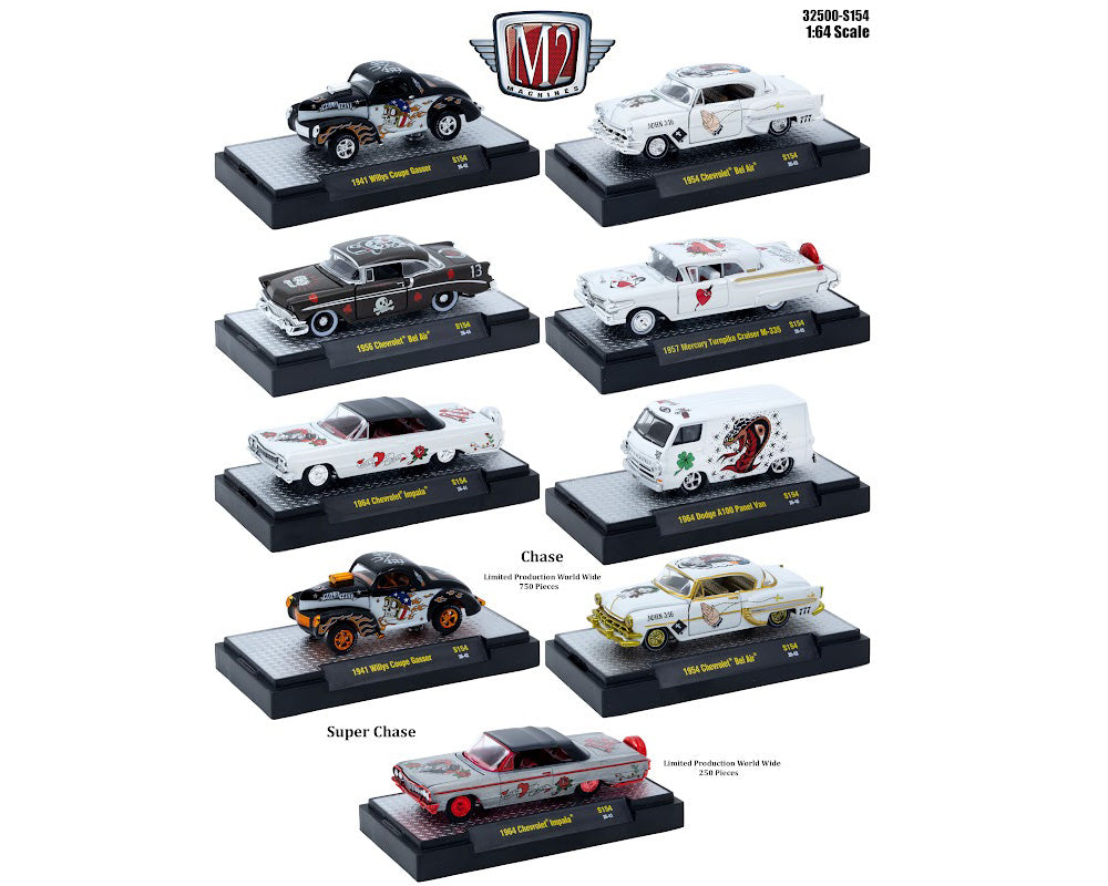 M2 Machines 1:64 Auto-Thentics Release S154 Assortiment 32500-S154