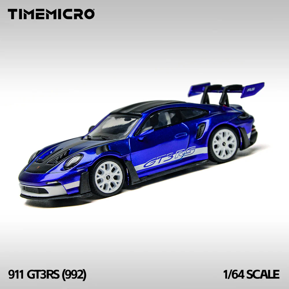 TimeMicro 1/64-Persche 911 (992) GT3 RS- Marino Blue TM644643