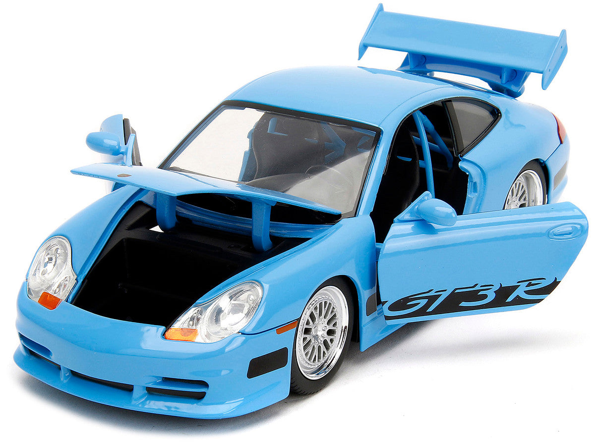 Porsche 911 GT3 RS Light Blue with Black Accents "Fast & Furious"