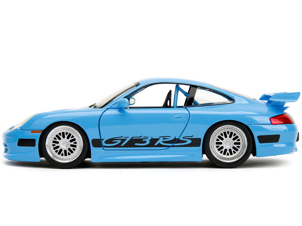 Porsche 911 GT3 RS Light Blue with Black Accents "Fast & Furious"