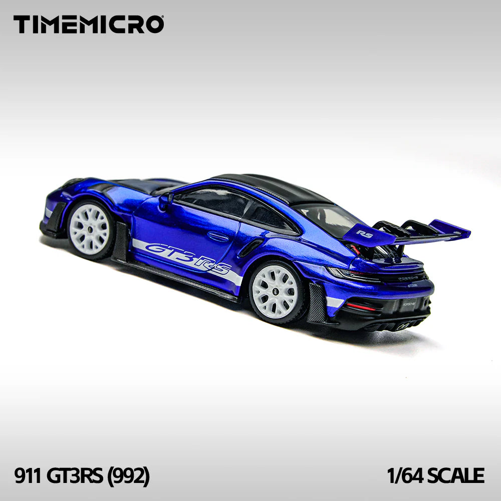 TimeMicro 1/64-Persche 911 (992) GT3 RS- Marino Blue TM644643