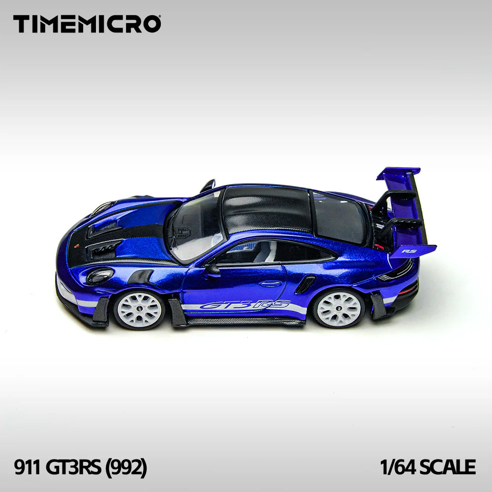 TimeMicro 1/64-Persche 911 (992) GT3 RS- Marino Blue TM644643