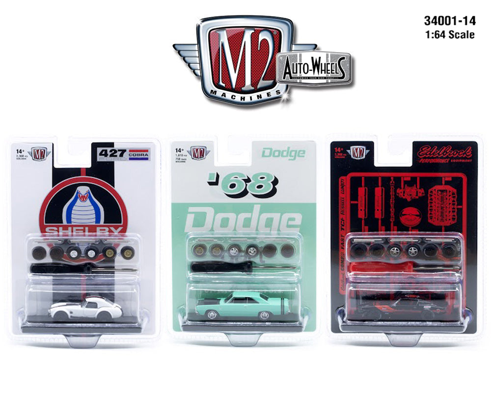 M2 Machines 1:64 Auto-Wheels Release 14 (3 car assortment) 34001-14