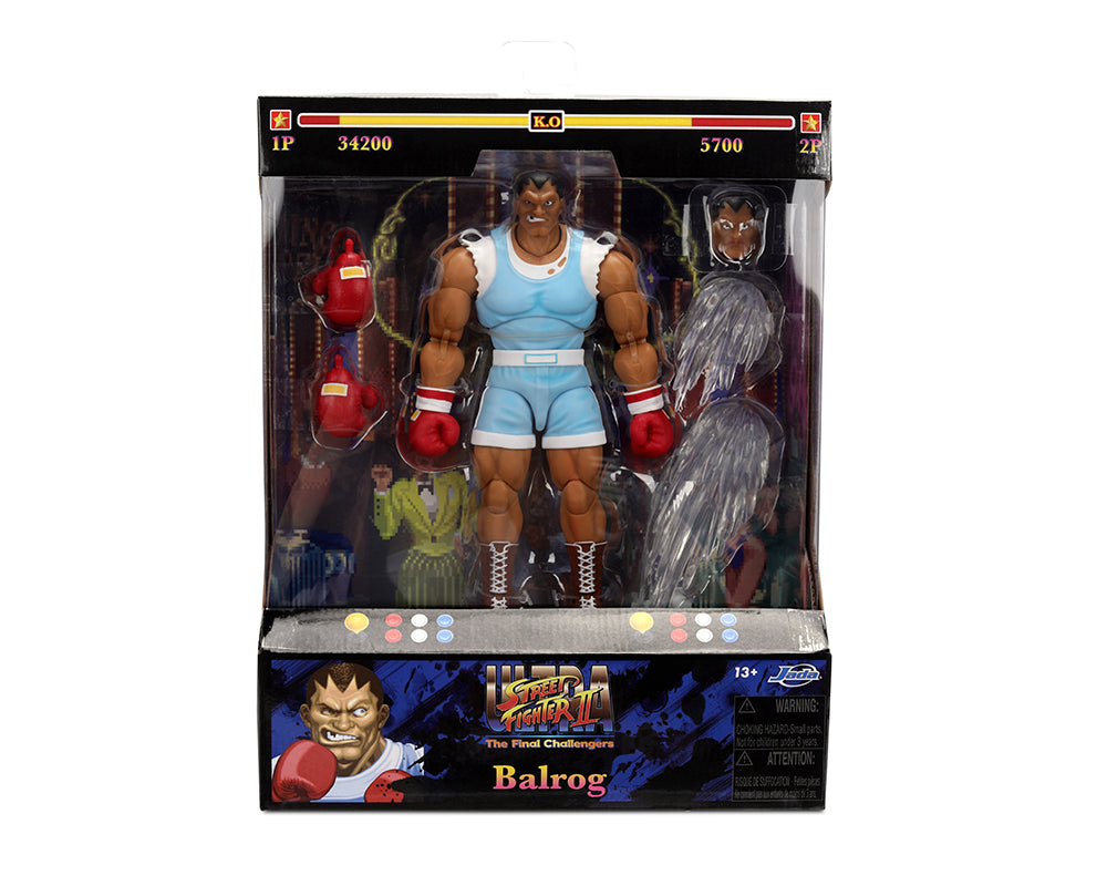 Jada Action Figure 6″ Street Fighter 2 Deluxe The Final Challengers Balrog