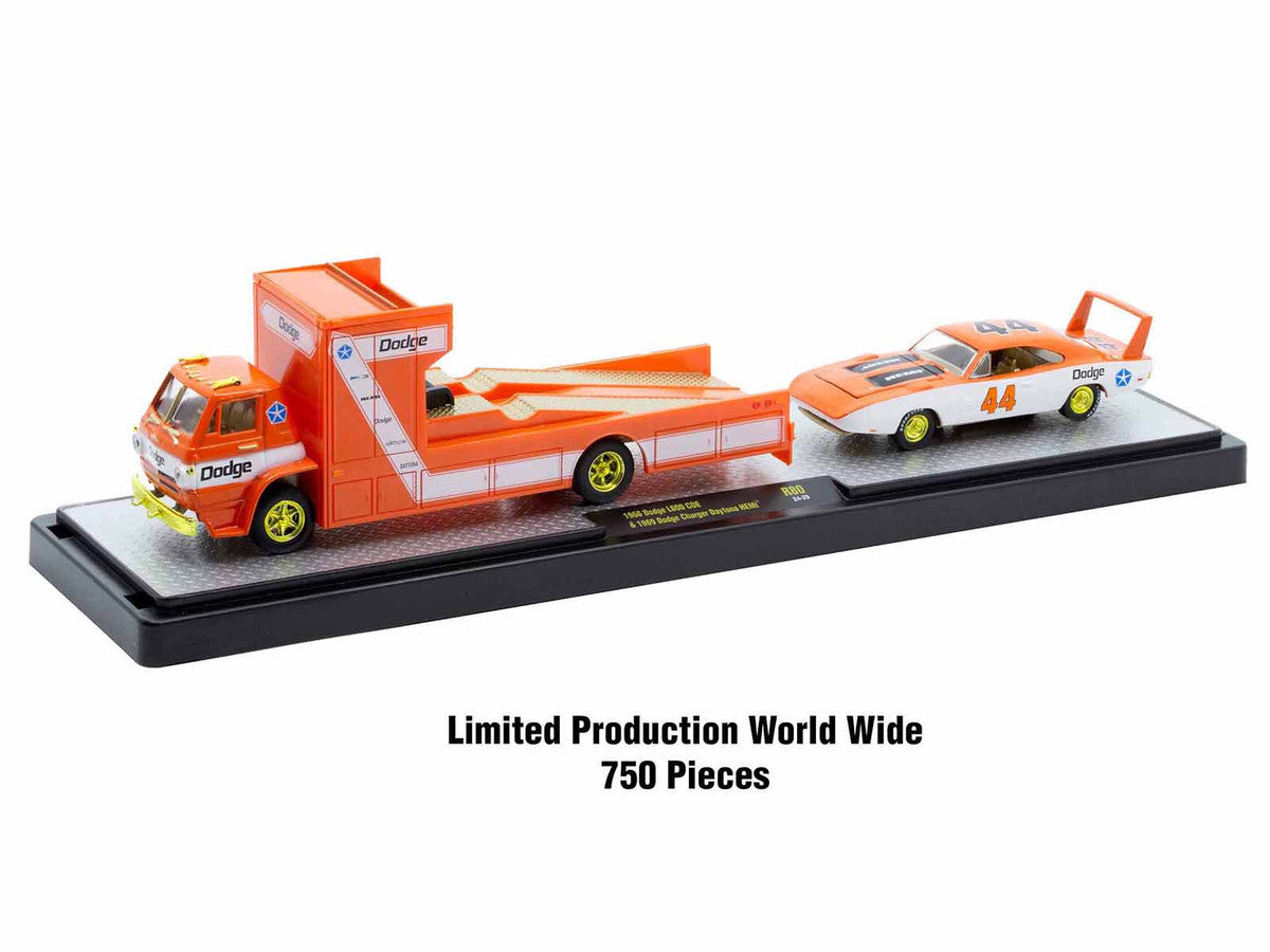 CHASE CARS-Auto-Haulers Release 80 - 1968 Dodge L600 Race Hauler and a 1969 Dodge Charger Daytona (Copy)