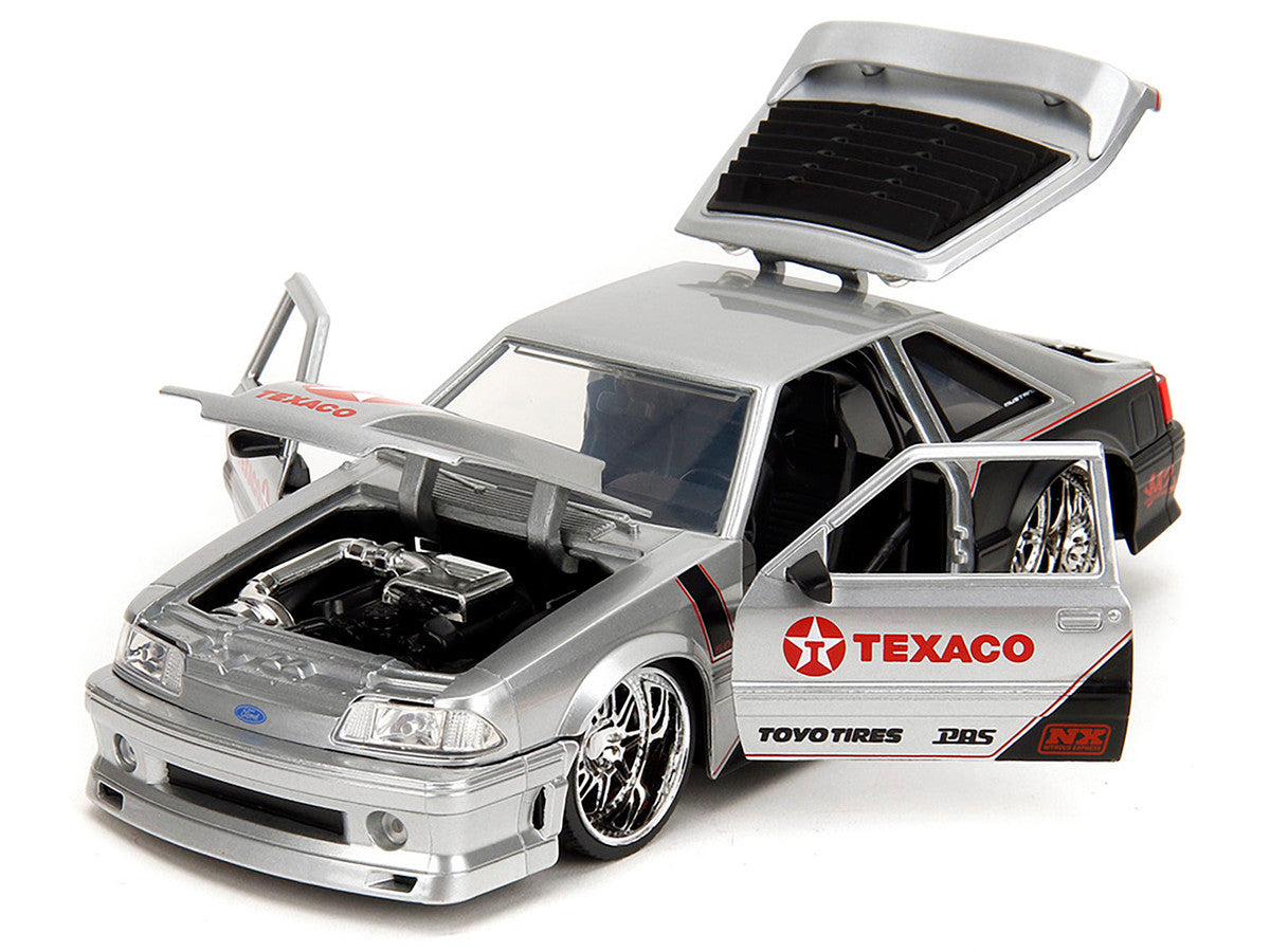 1989 Ford Mustang GT "Texaco" Silver Metallic and Matt Black