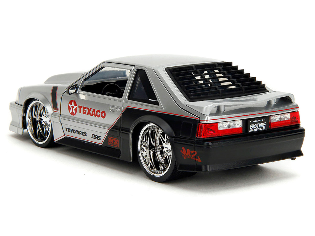 1989 Ford Mustang GT "Texaco" Silver Metallic and Matt Black