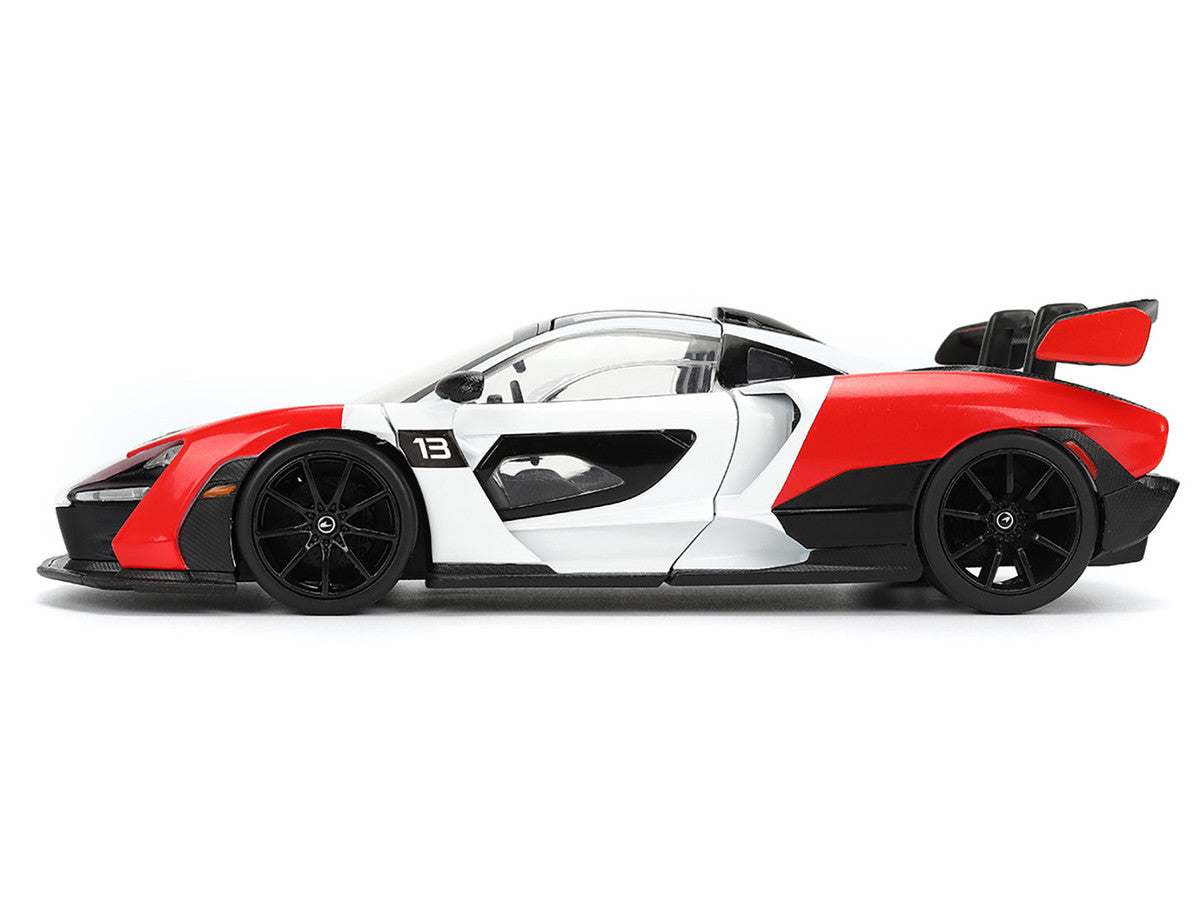 McLaren Senna Red and White with Carbon Hood and Top "HyperSpec"